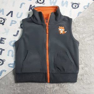 $1 | 6m | Carter's | Zip-Up Fox Vest